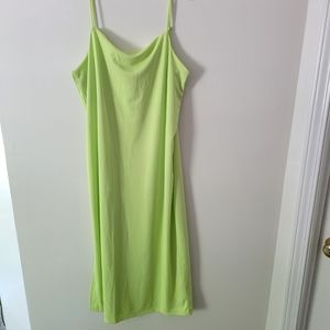 H&M Chartreuse Tank Dress szL